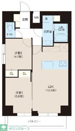 レオーネ錦糸町の物件間取画像